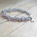Aluminum Shaggy Loops Chain Mail Bracelet With..