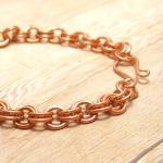 2 In 2 Copper Chain Mail Bracelet, Chain Maille..