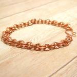 2 In 2 Copper Chain Mail Bracelet, Chain Maille..
