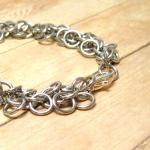 Aluminum Chain Mail Bracelet, Shaggy Loops Chain..