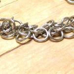 Aluminum Chain Mail Bracelet, Shaggy Loops Chain..